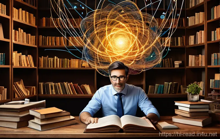 독서와 창의력 관계 연구 - The Reader's Infinite Worlds**

A captivating image of a young adult, fully clothed in a cozy sweate...